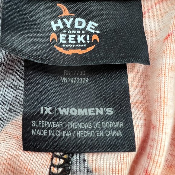 Hyde and Eek Women's Pull On Pumpkin Jack-o-Lantern Pajama Pants Orange 1X NWOT - Picture 5 of 6